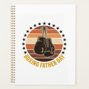 Boxing Father Day Vintage Gloves Shirt Design_1 Planner