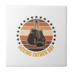 Boxing Father Day Vintage Gloves Shirt Design_1 Tile