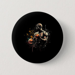 Boxing Fighter Athlete MMA 6 Cm Round Badge