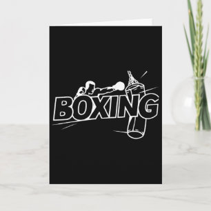 Boxing Fighters Boxing Kickboxing Boxing Lover Box Card