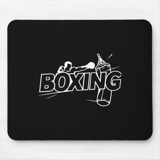 Boxing Fighters Boxing Kickboxing Boxing Lover Box Mouse Mat (Front)