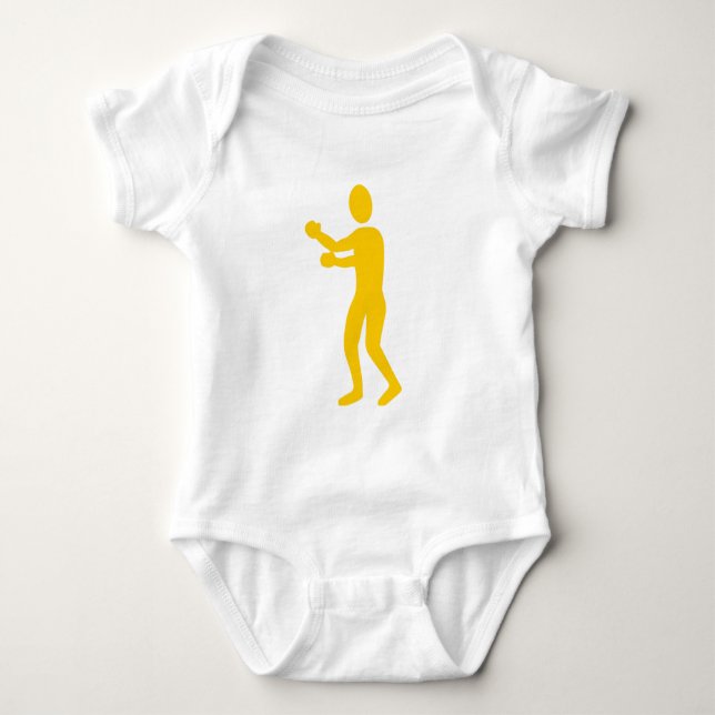 Boxing Figure - Amber Baby Bodysuit (Front)