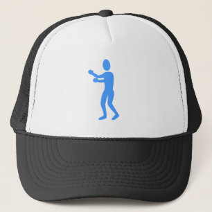 Boxing Figure - Baby Blue Trucker Hat