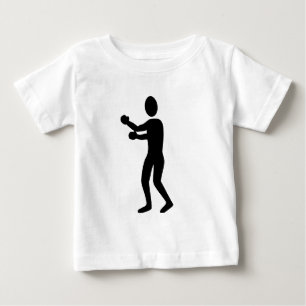 Boxing Figure - Black Baby T-Shirt