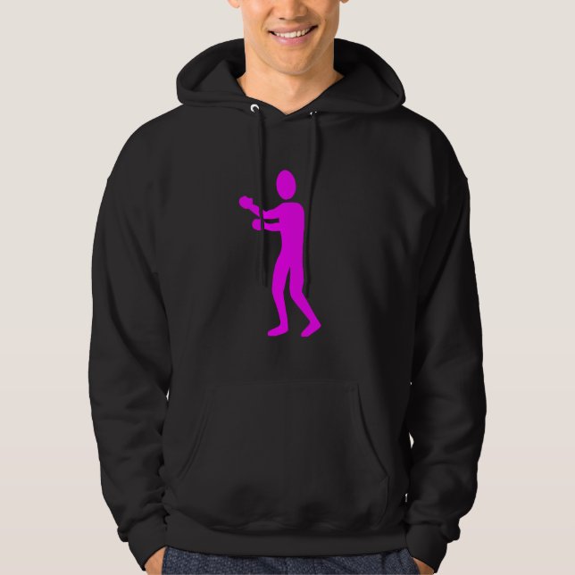 Boxing Figure - Magenta Hoodie (Front)