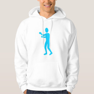 Boxing Figure - Sky Blue Hoodie