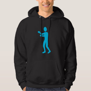 Boxing Figure - Sky Blue Hoodie