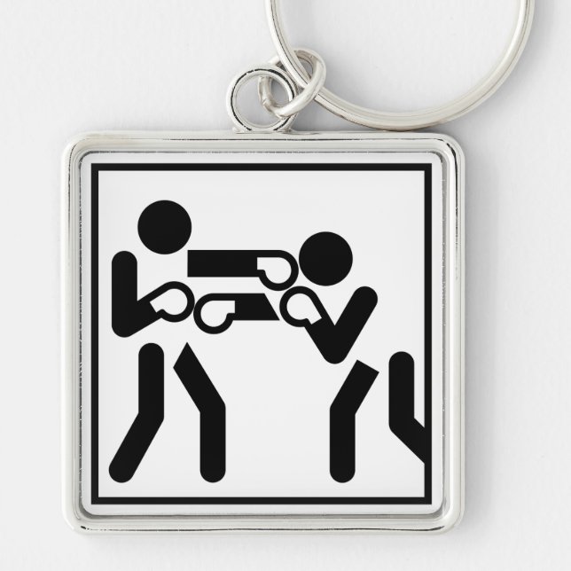 Boxing Figures Key Ring (Front)