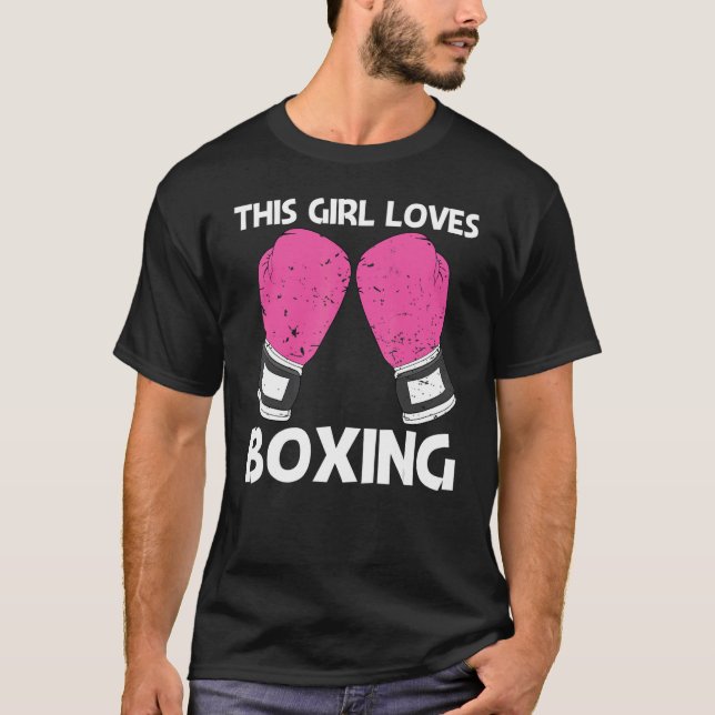 Boxing For Girls Kids Boxer Sparring Match 1 T-Shirt (Front)