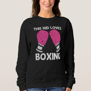 Boxing For Kids Boys Boxer Sparring Match Sweatshirt