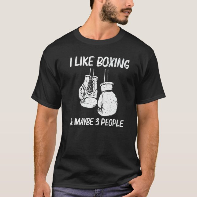 Boxing For Men Women Kickboxing Coach Boxer Gloves T-Shirt (Front)