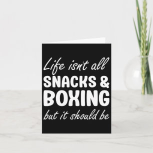 Boxing For Women Or Men Boxing Lover Card