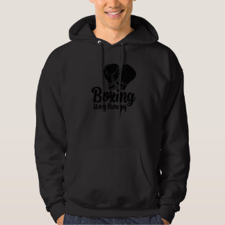 Boxing Game Is My Therapy  Women Boxing Sports Lov Hoodie