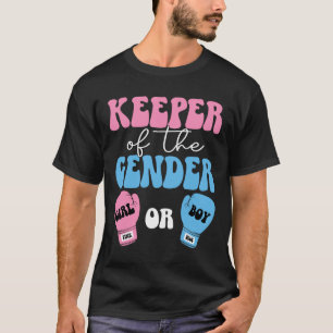 Boxing Gender Reveal Idea Party Keeper Of The Gend T-Shirt