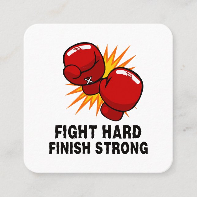 Boxing-gift  square business card (Front)