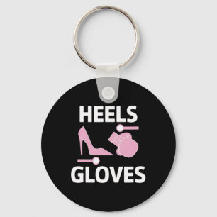 Boxing Girl Boxer Female Coach Combat Sport Traine Key Ring