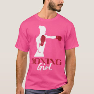 Boxing Girl Kickboxer Boxer Boxing Gloves Kickboxi T-Shirt