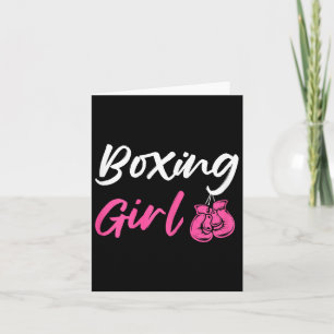Boxing Girl Kickboxer Fighter Card