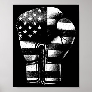 Boxing Glove American Flag - Vintage Patriotic Box Poster