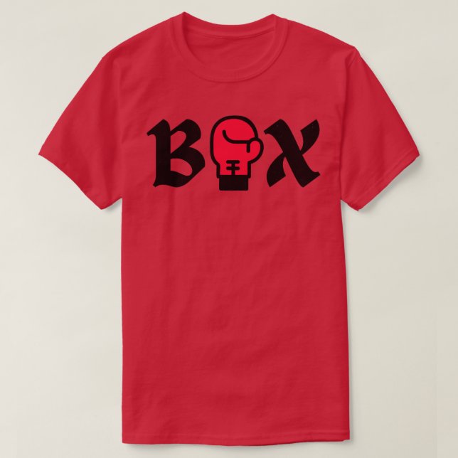 Boxing Glove Box Martial Arts Mma  T-Shirt (Design Front)