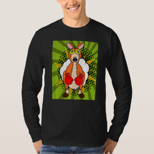 Boxing Glove Boxing Kangaroo Fighting Mood T-Shirt