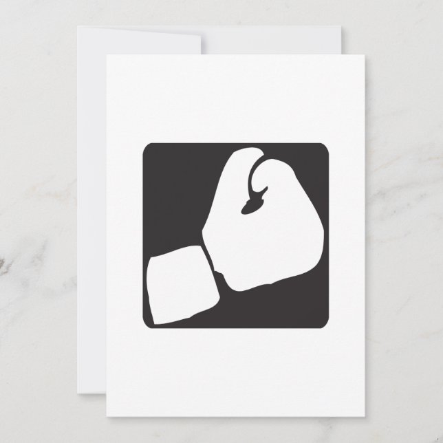 Boxing Glove Invitation (Front)