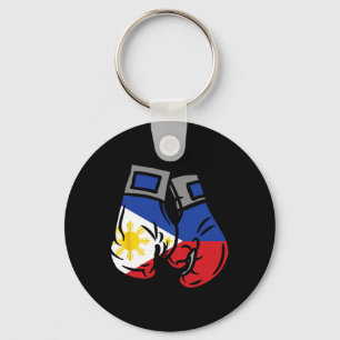 Boxing Glove With The Flag Of Philippines Key Ring