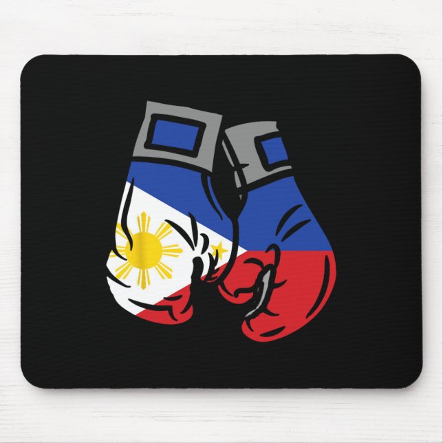 Boxing Glove With The Flag Of Philippines  Mouse Mat (Front)