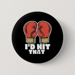 Boxing gloves 6 cm round badge