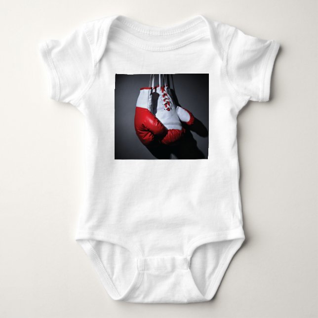 Boxing gloves  baby bodysuit (Front)