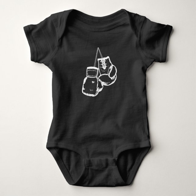 Boxing Gloves Baby Bodysuit (Front)