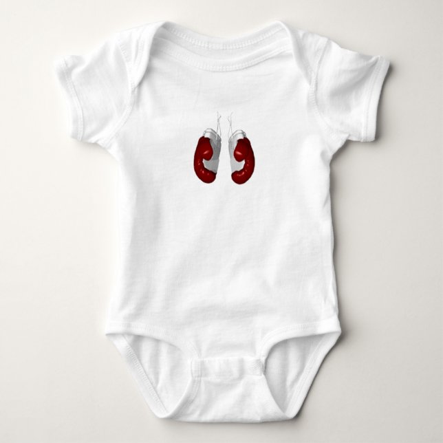 Boxing Gloves Baby Bodysuit (Front)