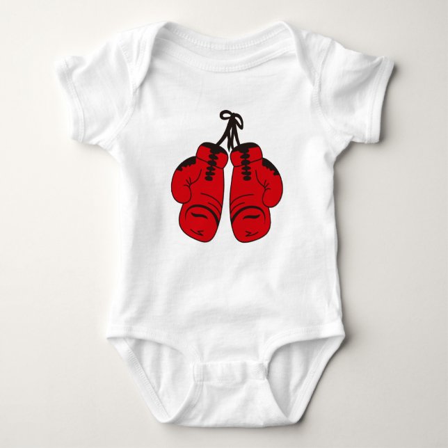 Boxing Gloves Baby Bodysuit (Front)