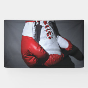 Boxing gloves banner