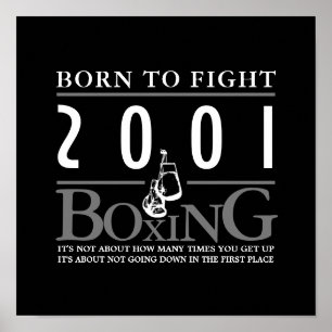 Boxing Gloves, Born to Fight Poster