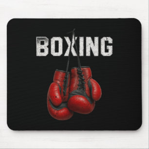 Boxing Gloves Boxer Martial Art Sport Kickboxer Wo Mouse Mat