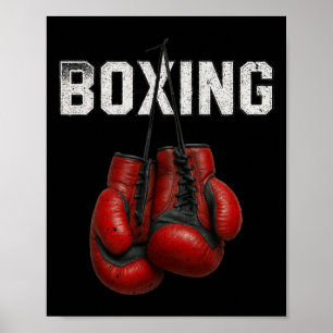 Boxing Gloves Boxer Martial Art Sport Kickboxer Wo Poster