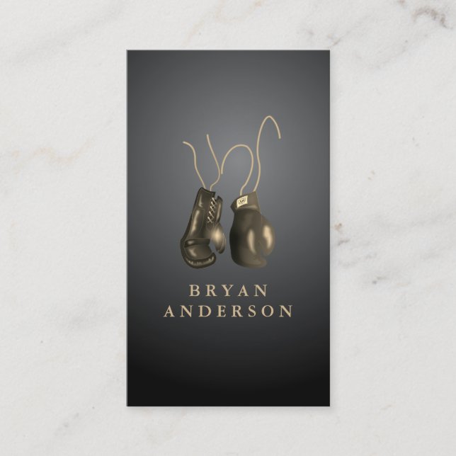 Boxing Gloves Business Card (Front)