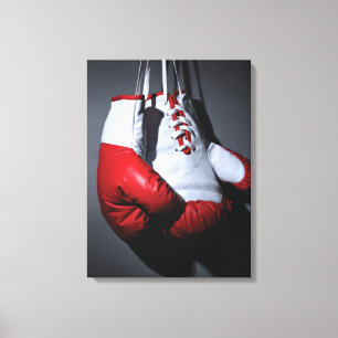 Boxing gloves canvas print
