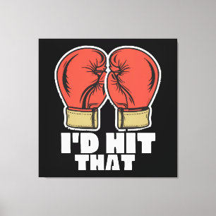Boxing gloves canvas print
