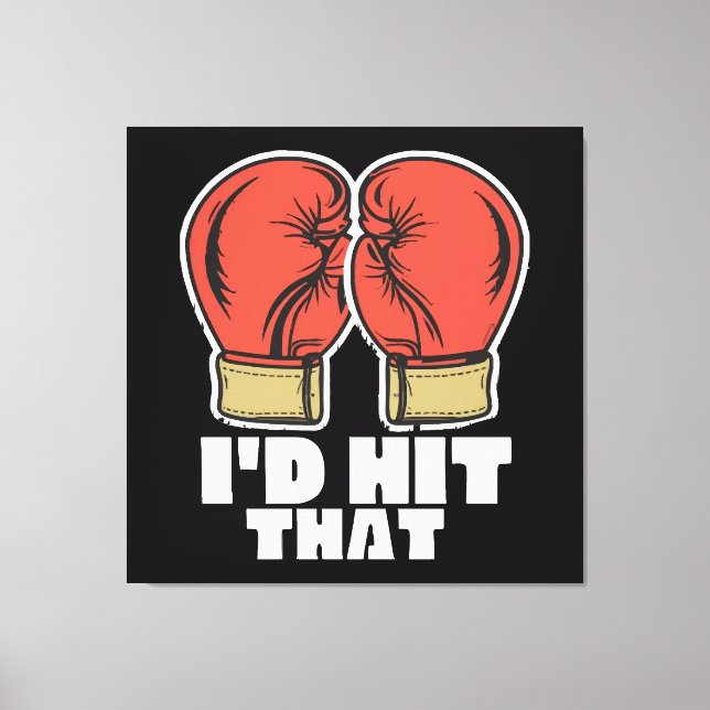 Boxing gloves canvas print (Front)
