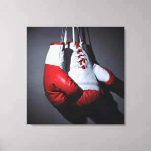 Boxing gloves canvas print