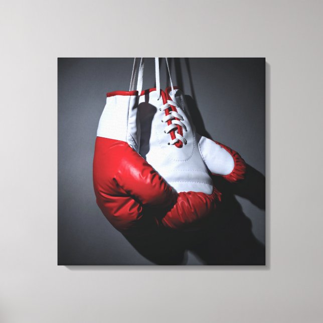 Boxing gloves canvas print (Front)