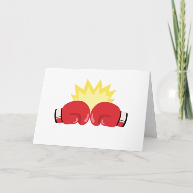 Boxing Gloves Card (Front)