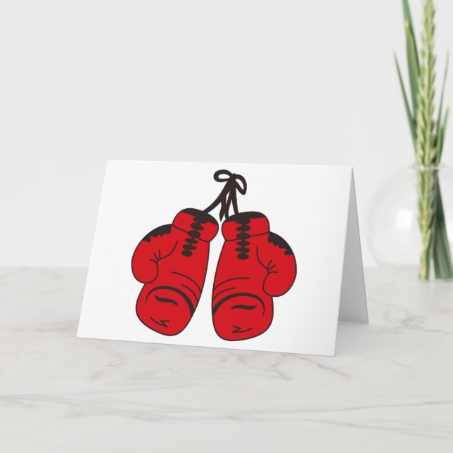 Boxing Gloves Card (Front)