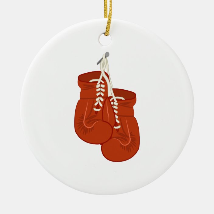 Boxing Gloves Christmas Ornament Zazzle.co.uk