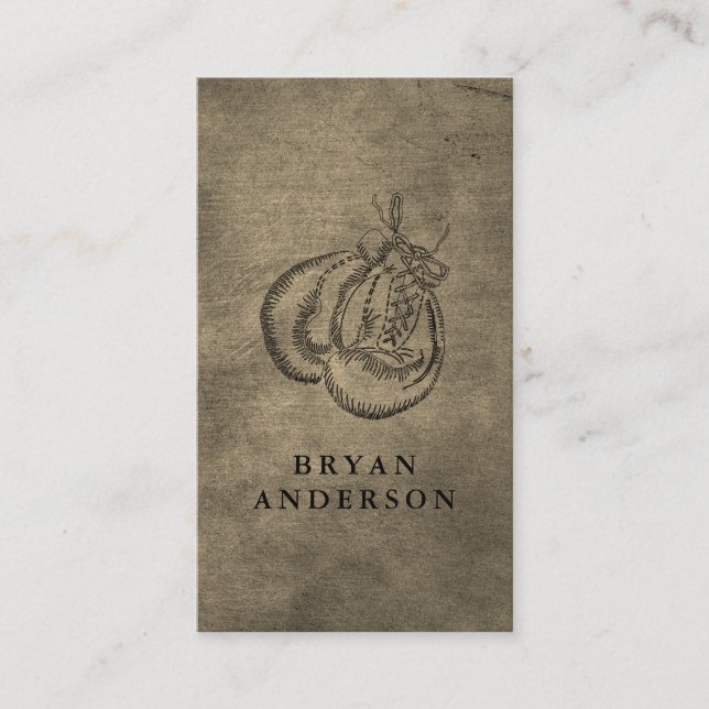 Boxing Gloves Club Business Card (Front)