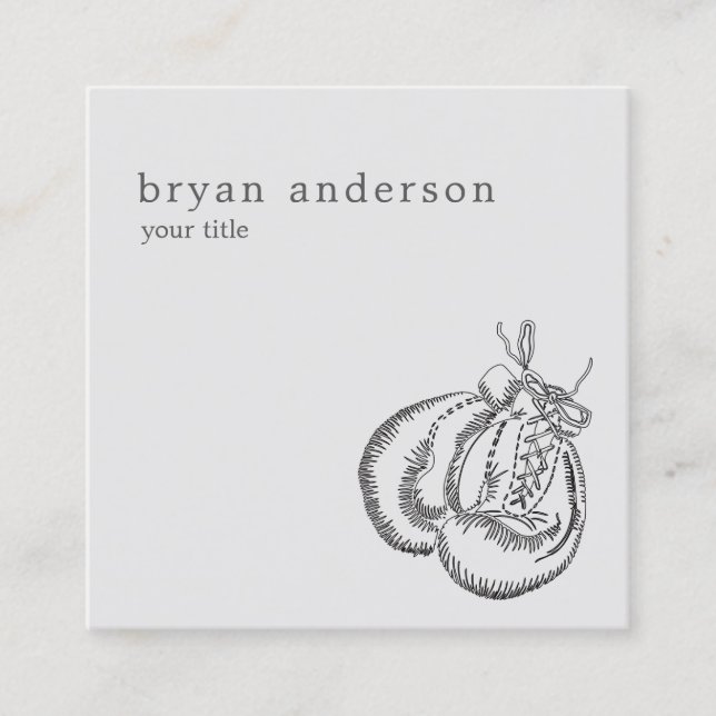Boxing Gloves Club Business Card (Front)