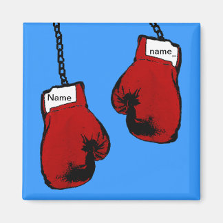 Boxing Gloves - Custom Name Magnet
