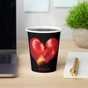 Boxing Gloves Design Paper Cup